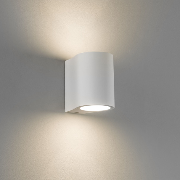 Pero in Plaster Up and Down Wall Light