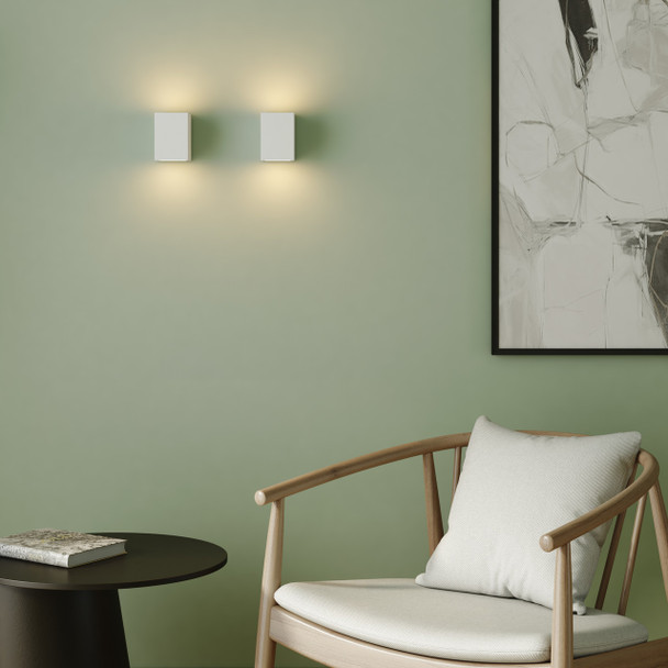 Mosto in Plaster Wall Washer Up and Down Light Living Space Installation