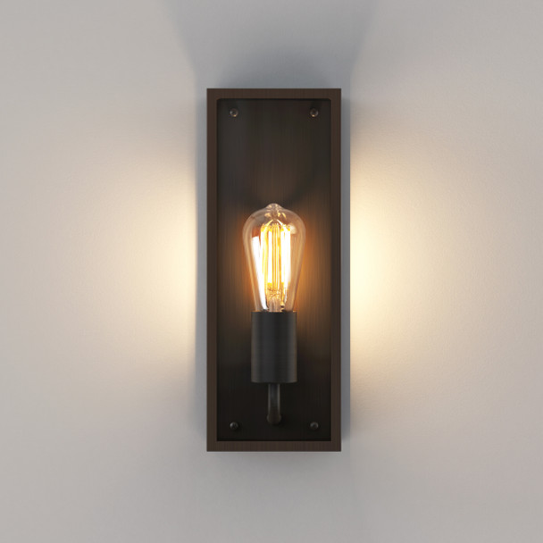 Messina 130 Glass Lantern Wall Light IP44, Astro Wall Lighting