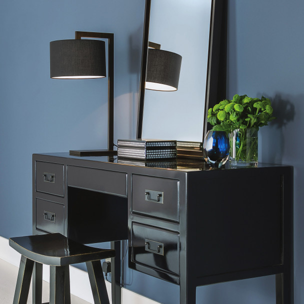 Ravello Table Lamp Positioned on the Desk