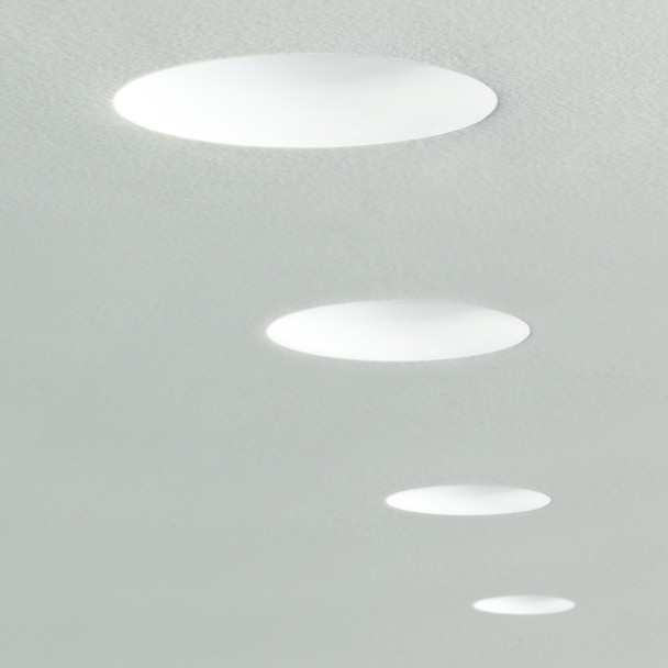 Trimless Round Adjustable LED Downlight Multiple In a Row Installation