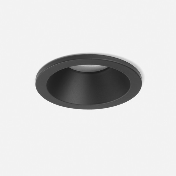 Minima Round Fixed IP65 in Matt Black Bathroom Downlight