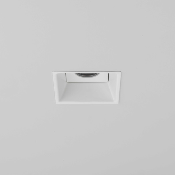 Minima Square IP65 Fire-Rated LED in Matt White Round Downlight