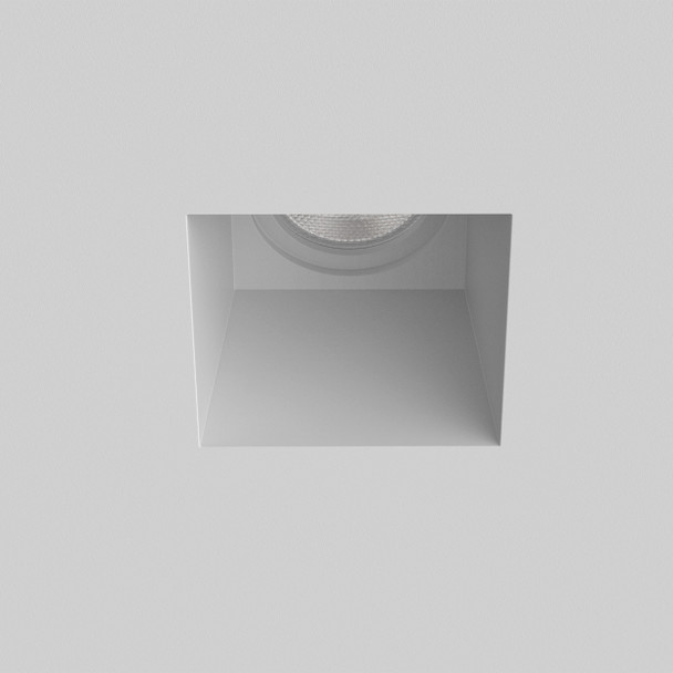 Blanco Square Fixed Plaster Recessed Downlight GU10 Switched Off