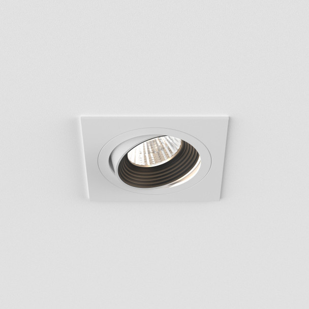 Square Fire-Rated Adjustable Downlight in Matt White, Home Lighting | Astro Lighting