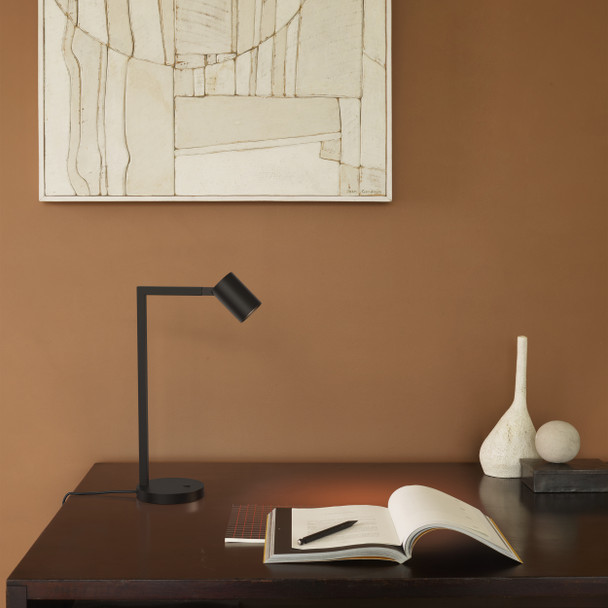 Ascoli Desk in Matt Black Lamp Reading Spotlight