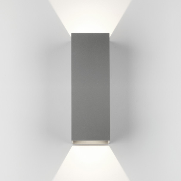 Oslo 255 LED in Textured Grey Up and Down Exterior Light IP65