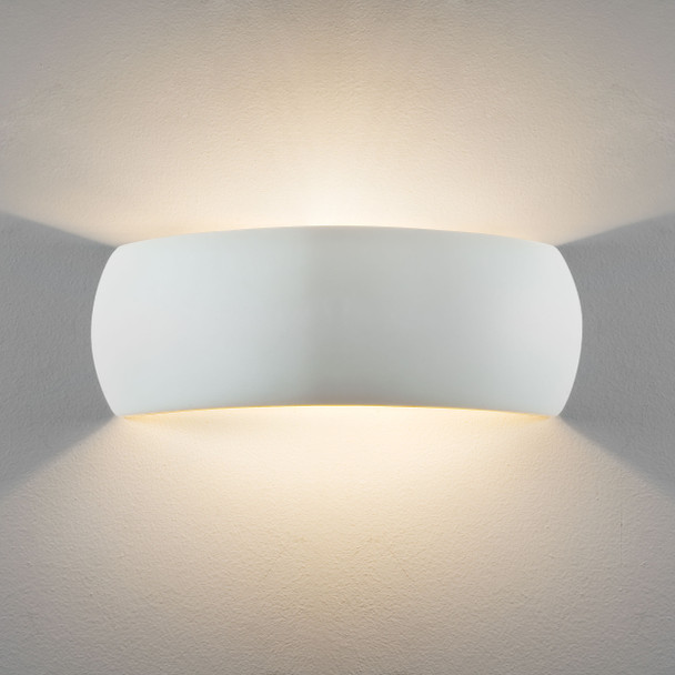 Milo 400 Wall Up and Down Light in Ceramic, Wall Washer Light,