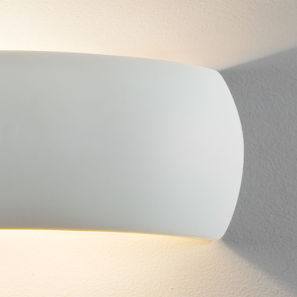 Milo 400 Wall Up and Down Light in Ceramic, Wall Washer Light