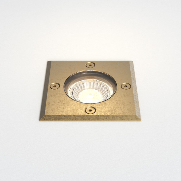 Inground Light in Brushed Stainless Steel, Outdoor Ground Lighting