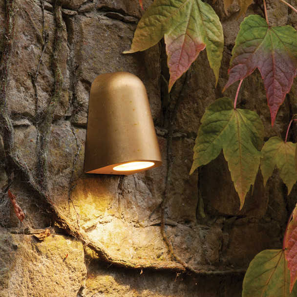 Mast Light Downward Exterior Wall Light IP65, Yellow Stone Exterior Lighting Installation