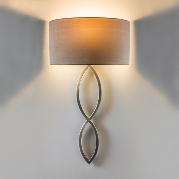 Indoor Wall Light with Fabric Shade