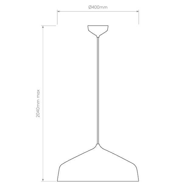 Pendant Light Technical Drawing