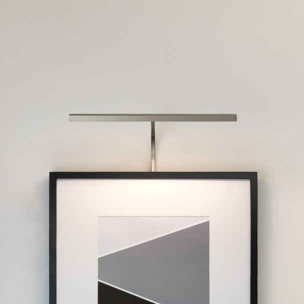 Mondrian 400 Frame Mounted LED in Matt Nickel