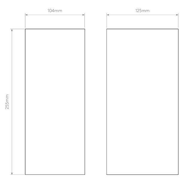 Dunbar 255 LED Up and Down Exterior Light, Astro Exterior Lighting, Technical Drawing