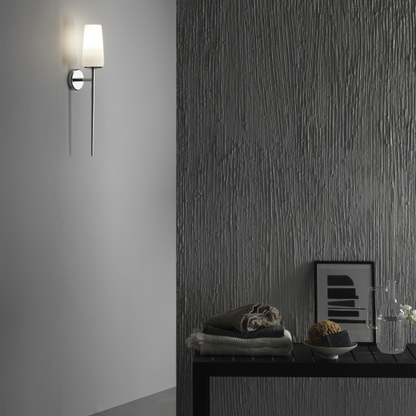 Beauville in Polished Chrome Wall Light Bathroom Light IP44