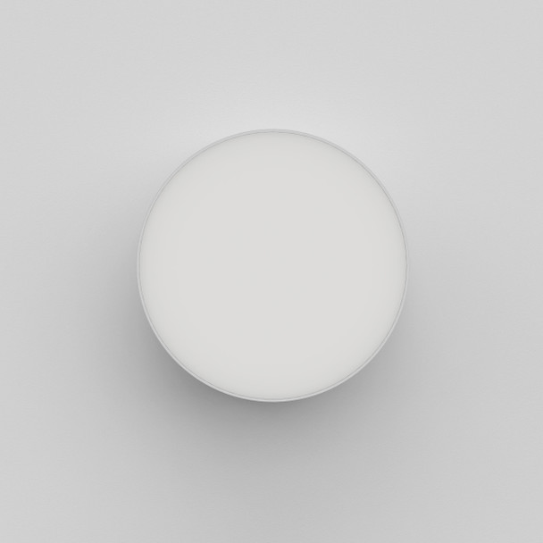 Kea 250 Round in Textured White Exterior Wall Light IP65