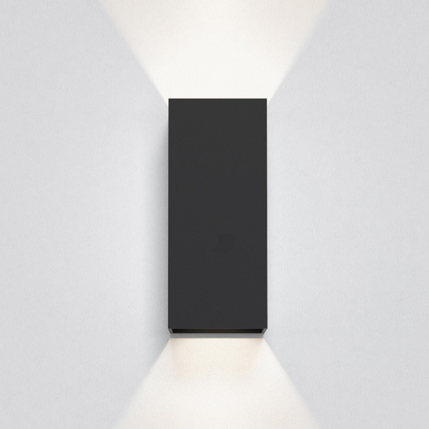 Kinzo 210 LED in Textured Black Indoor Wall Up and DownLight