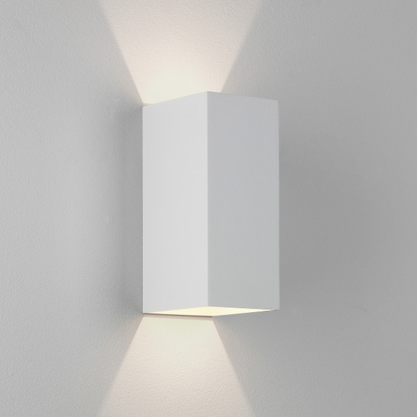 Kinzo 210 LED in Textured White - 1398035 Indoor Wall Up and DownLight