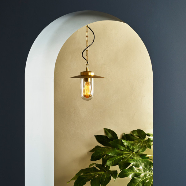 Portree Pendant in Solid Brass