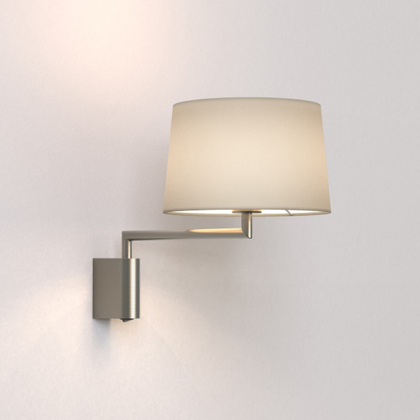 Telegraph Swing Reading Wall Light with Putty Shade, Astro Reading Light