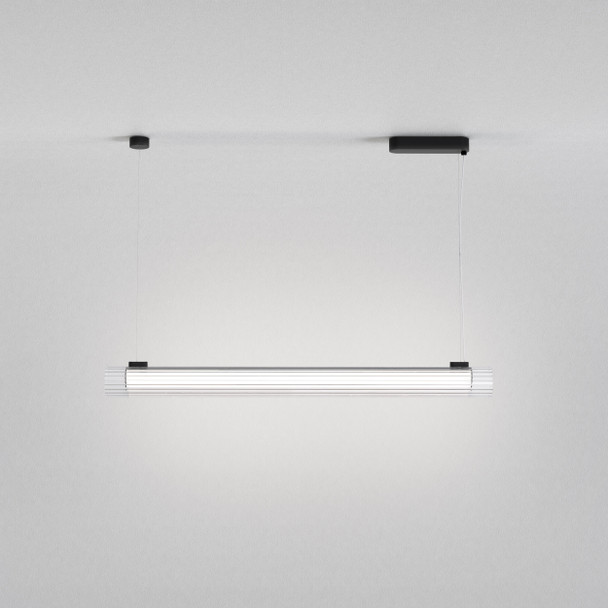 io Pendant 1000 in Matt Black Hashira Vertical Bar Light