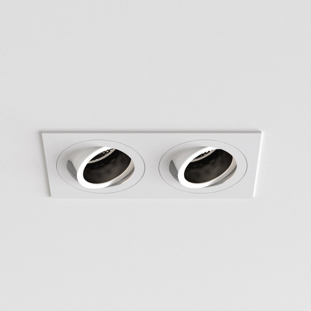 Pinhole Square Twin Adjustable Downlight GU10