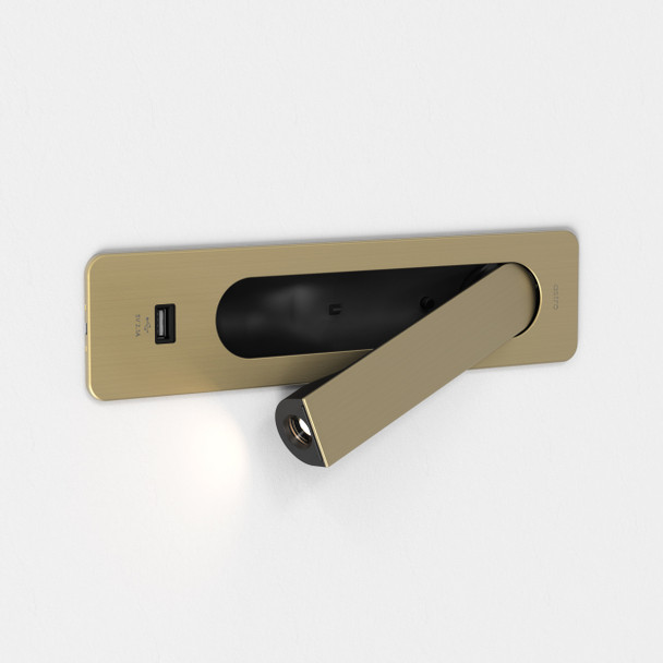 Keta USB  Compact Reading Wall Light Installed Horizontally