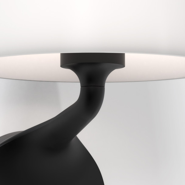 Millie Bathroom Wall Light in Matt Black Close Up