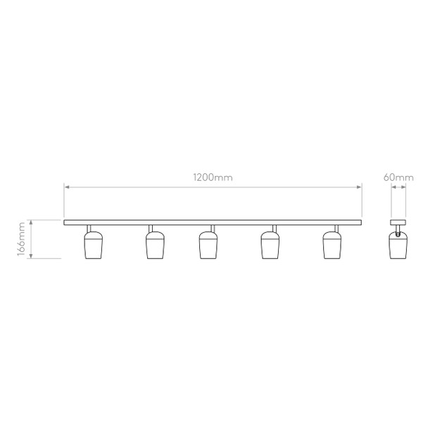 Koto Five Bar in Matt White