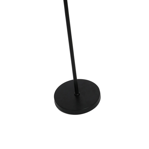 Hook Floor Lamp in Black and Brushed Gold Base