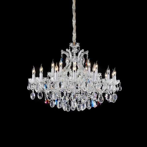 Large Candle Style Stunning Crystal Chandelier 25 Lamps