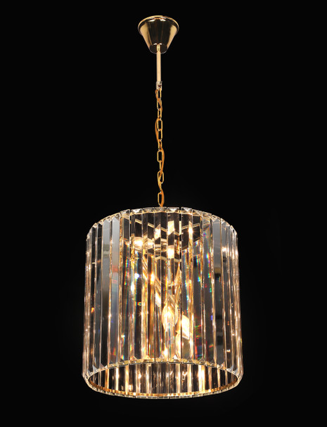 Elegant Crystal Pendant Light in - Interior Lighting Detail 1