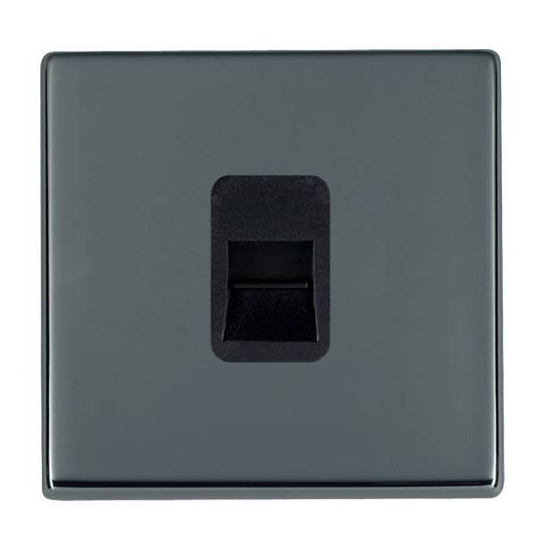 Hartland CFX Black Nickel 1 gang Telephone Slave Black