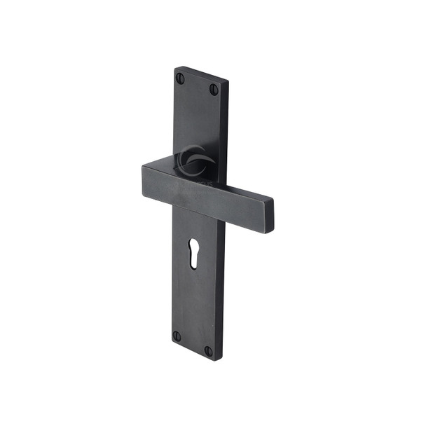 Rustic Bronze Door Handle Lever Lock Cheswell Design