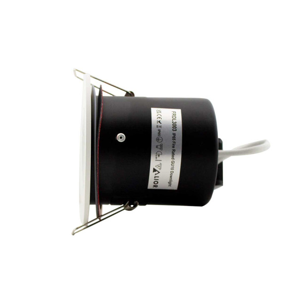 GU10 Large Fire Rated IP20 Downlight Side