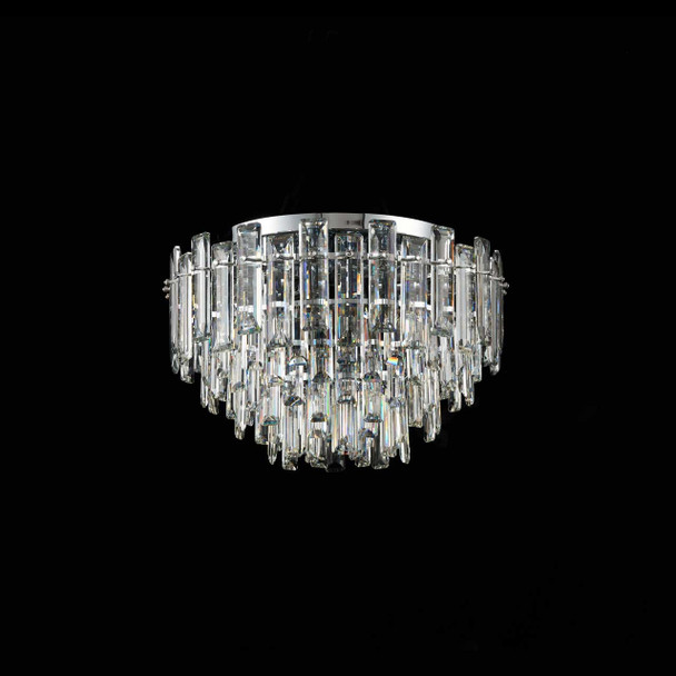 Flush Crystal Light Lamps Off