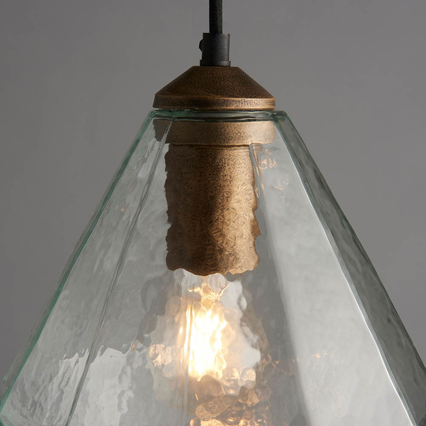 Ebbe Metal Pendant Light Closeup Top View