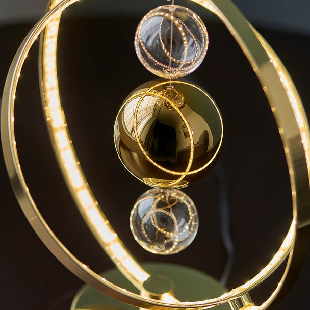 Clear Glass Spheres Closeup