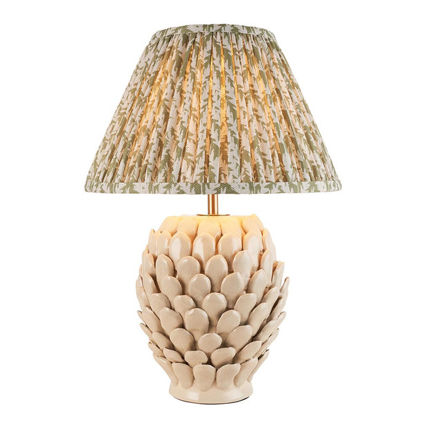 Layered Leaf Herb Garden Green Table Lamp