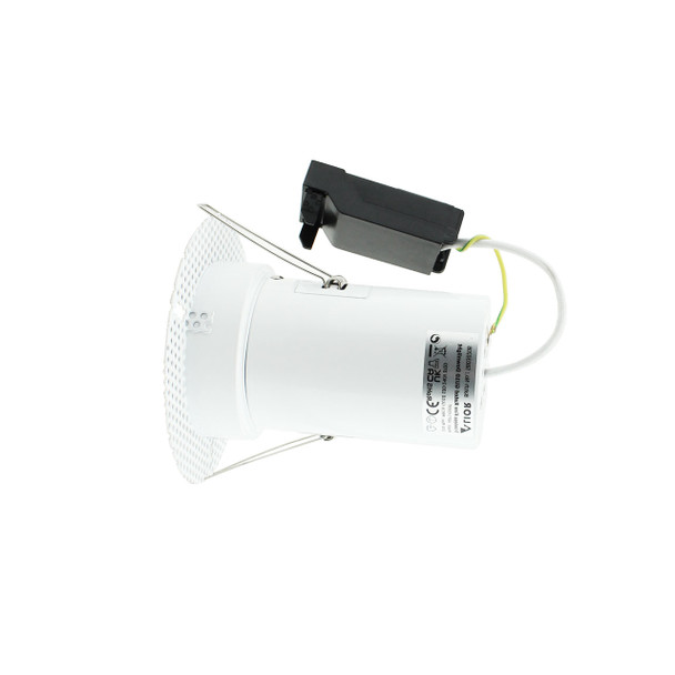 Tiltable Trimless Fire Rated GU10 Downlight in White - IP20