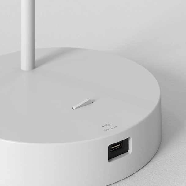 Enna Desk USB C - Matt White