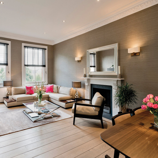 Park Lane - Bronze / White Fabric