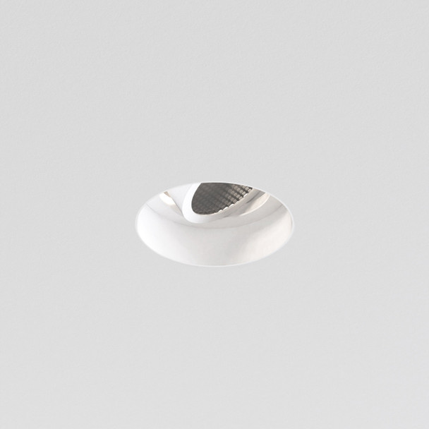 Trimless Round Adjustable - Matt White