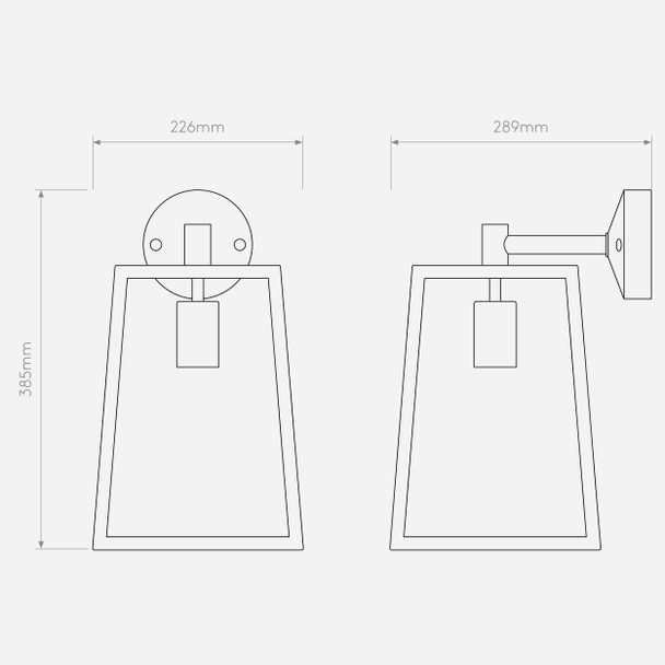 Calvi Wall 305 - Textured Black