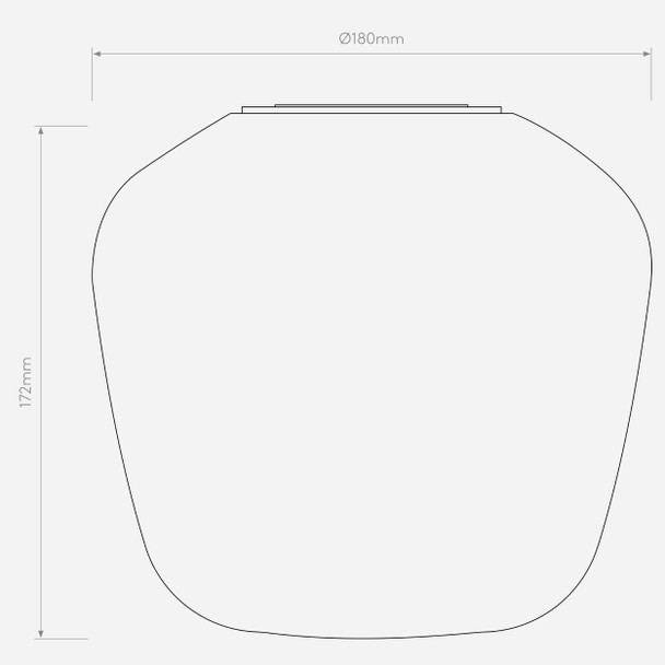 Nara Taper Glass - White (Opal)