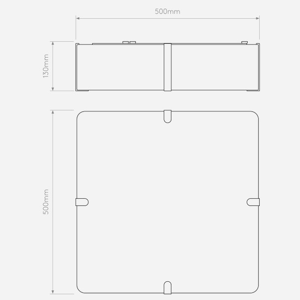 Elba Square 500 - Putty Fabric