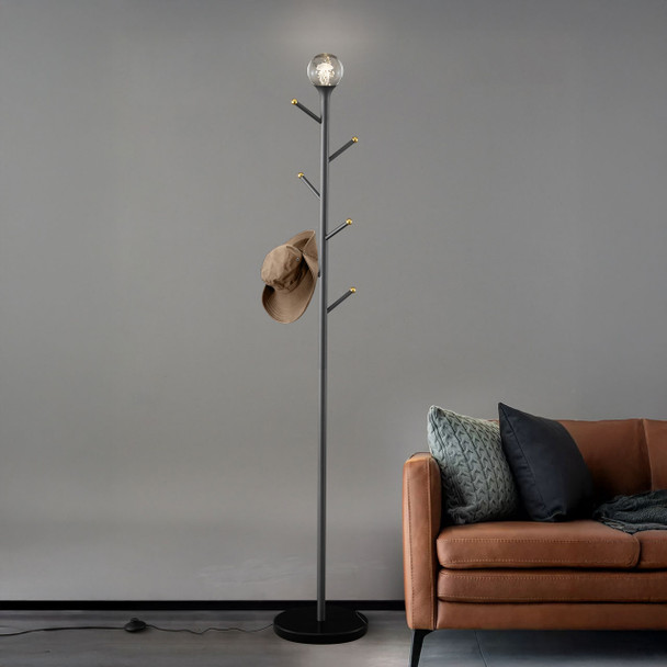 LED Floor Lamp with Marble Base - Interior 1