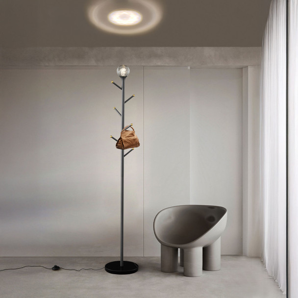 LED Floor Lamp with Marble Base Interior -2
