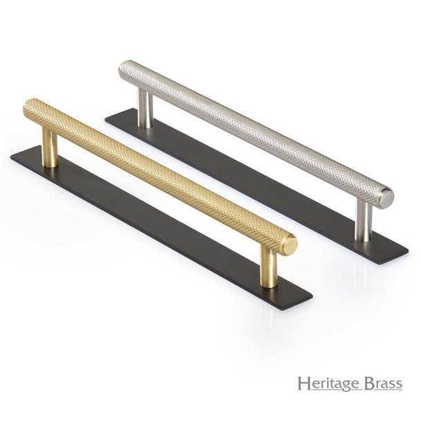 Knurled Cabinet Pull Handle with Plate